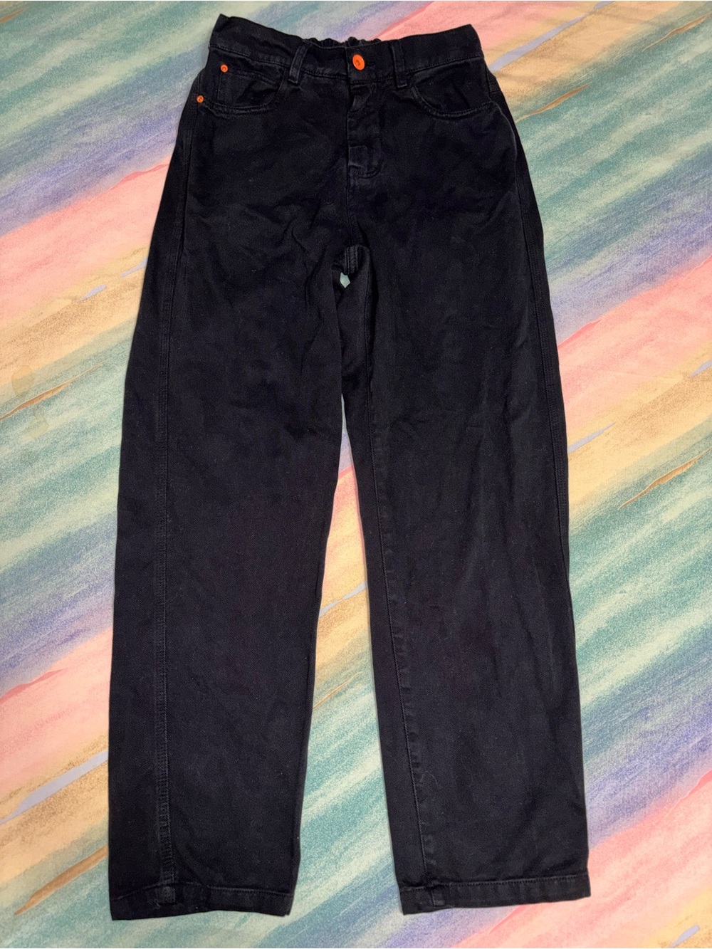 Aelfric Eden Black Baggy Jeans size S